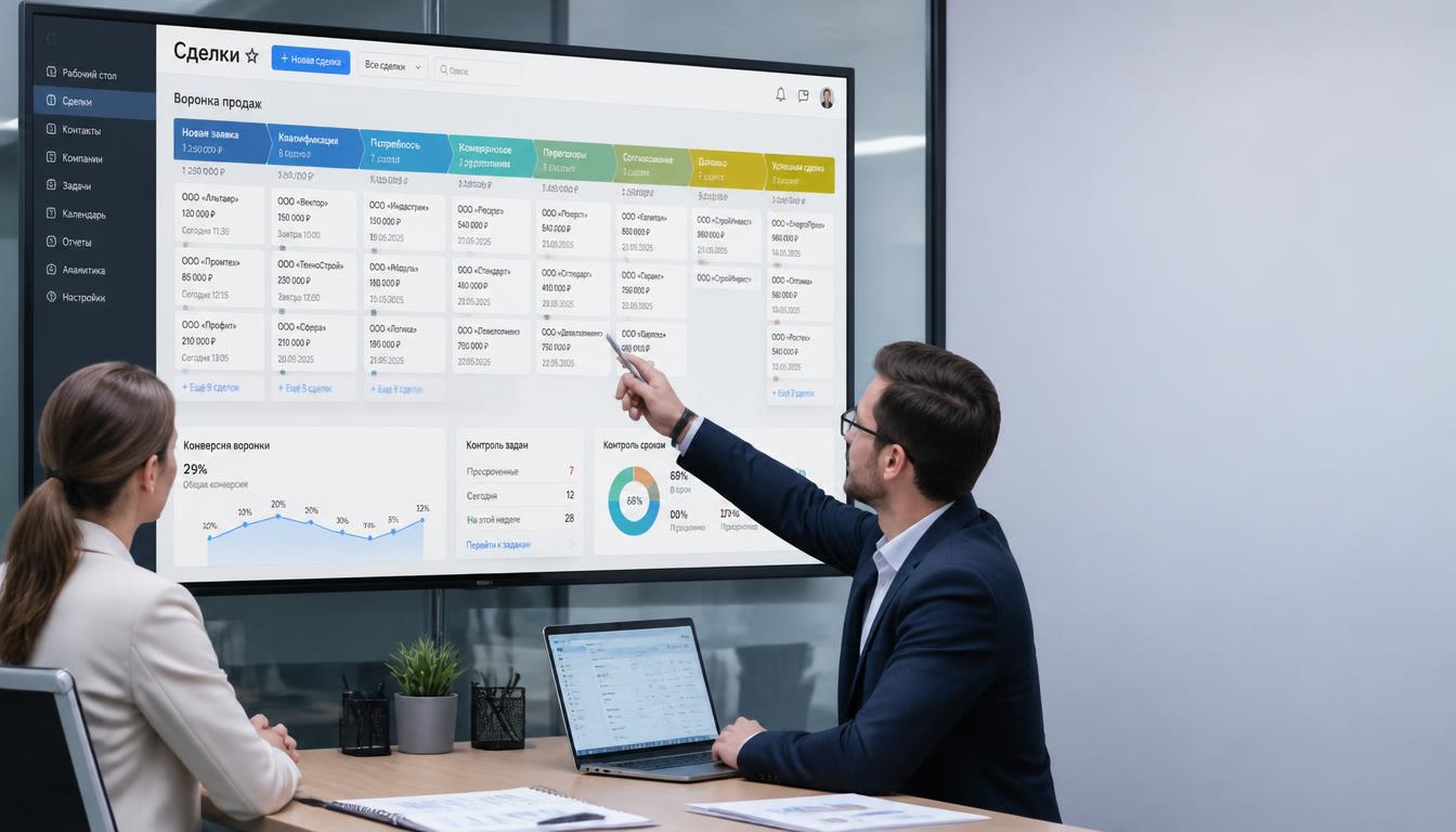 Сделки в Битрикс24: настройка этапов и контроля продаж