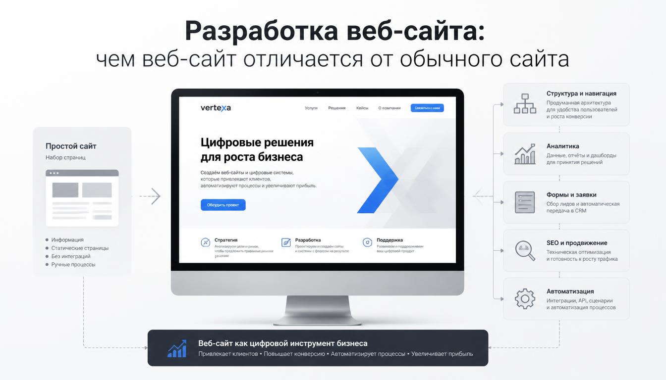 Разработка веб-сайта: чем веб-сайт отличается от обычного сайта